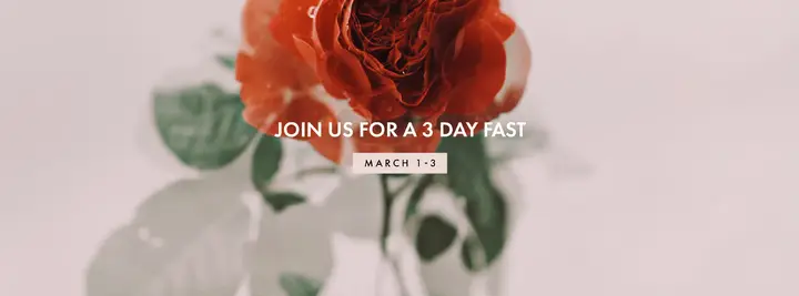 3 Day Fast: facebook cover