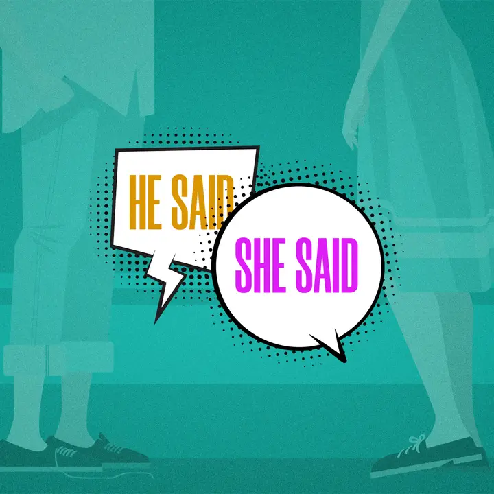 He Said, She Said: social post