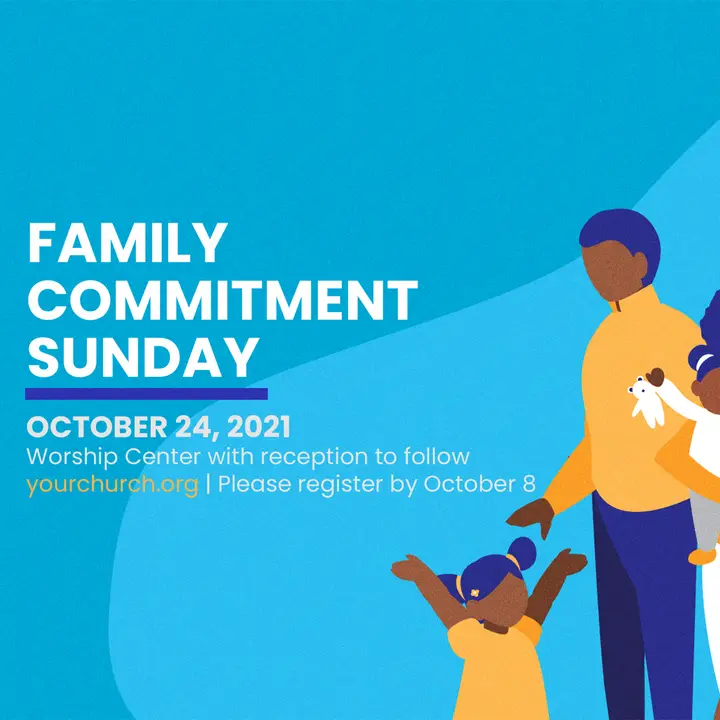 Family Commitment Sunday: social post