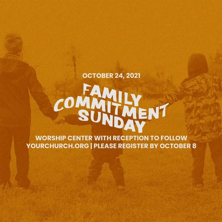 Family Commitment Sunday: social post