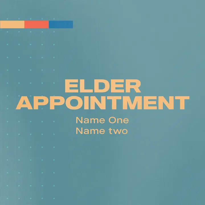 Elder Appointment: social post