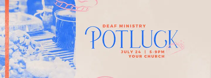 Deaf Ministry Potluck: facebook cover