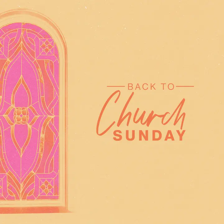 Back to Church Sunday: social post
