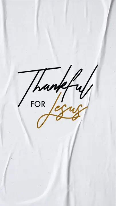 Thankful for Jesus: story