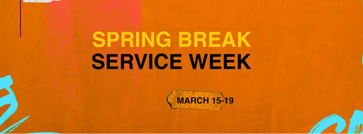 Spring Break Service Week: facebook cover
