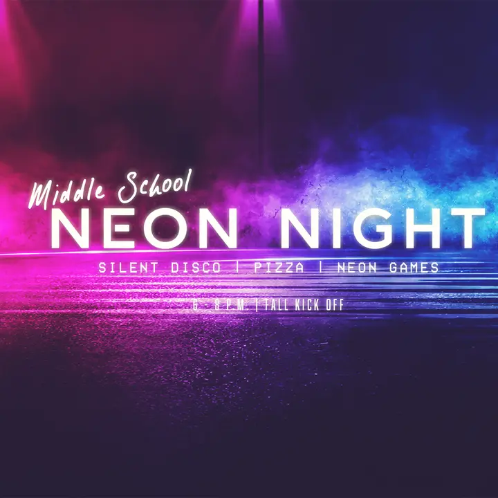 Neon Night: social post