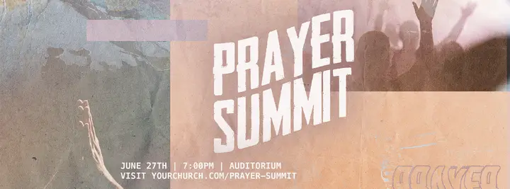 Prayer Summit: facebook cover