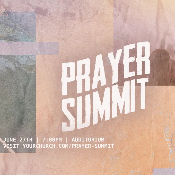 Prayer Summit: social post