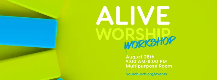 Alive Worship Workshop: facebook cover