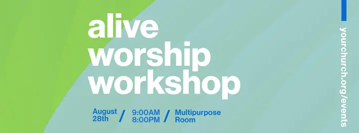 Alive Worship Workshop: facebook cover