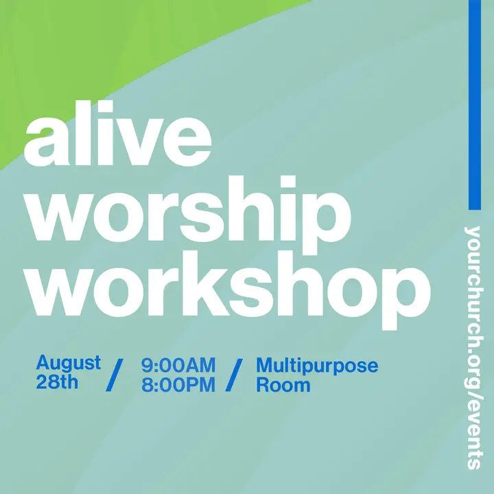 Alive Worship Workshop: social post