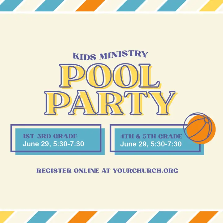 Pool Party: social post