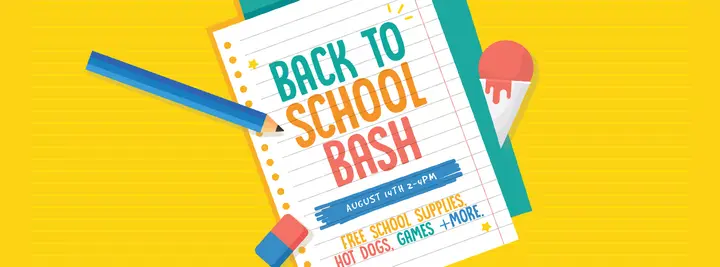 Back to School Bash: facebook cover