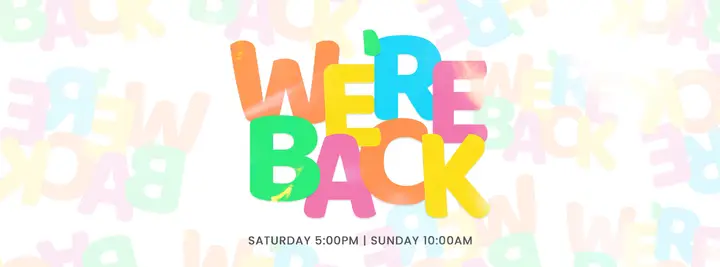 We’re Back: facebook cover