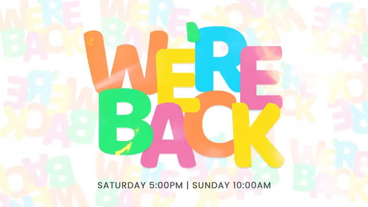 We’re Back: HD slide