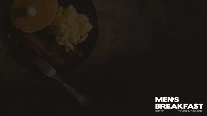 Men’s Breakfast: notes slide