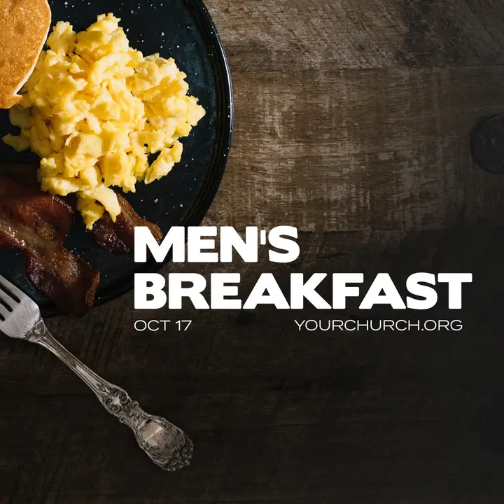 Men’s Breakfast: social post
