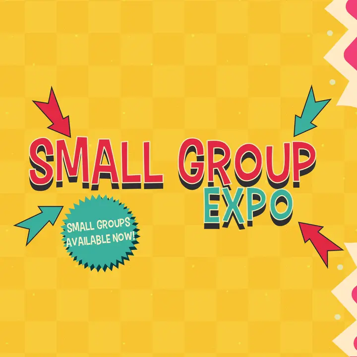 Small Group Expo: social post