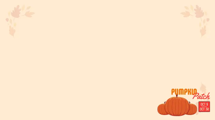 Pumpkin Patch: notes slide