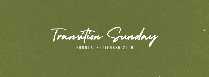 Transition Sunday: facebook cover