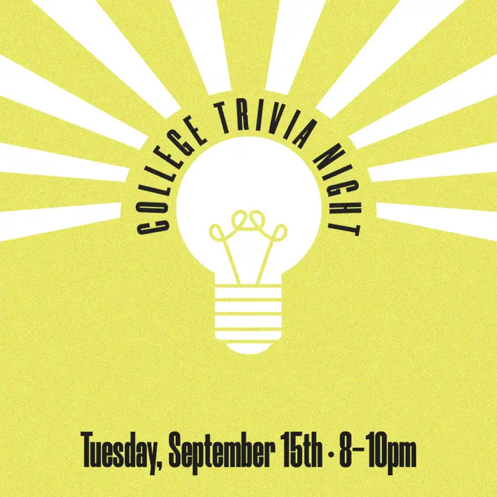 College Trivia Night: social post