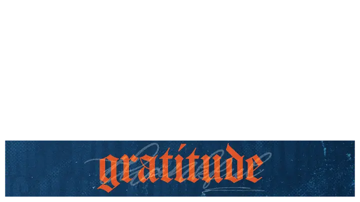 Gratitude: lower third