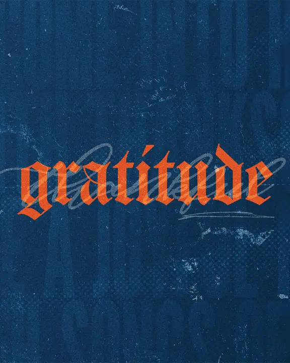 Gratitude: social post