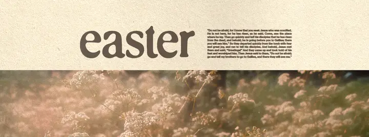 Easter: facebook cover