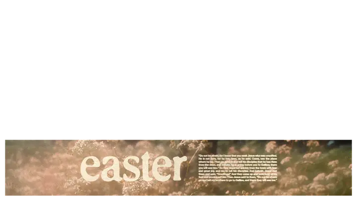 Easter: lower third