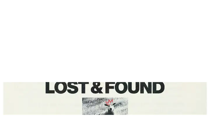Lost and Found: lower third