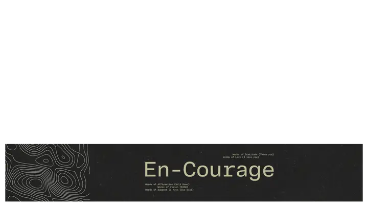 En-Courage: lower third
