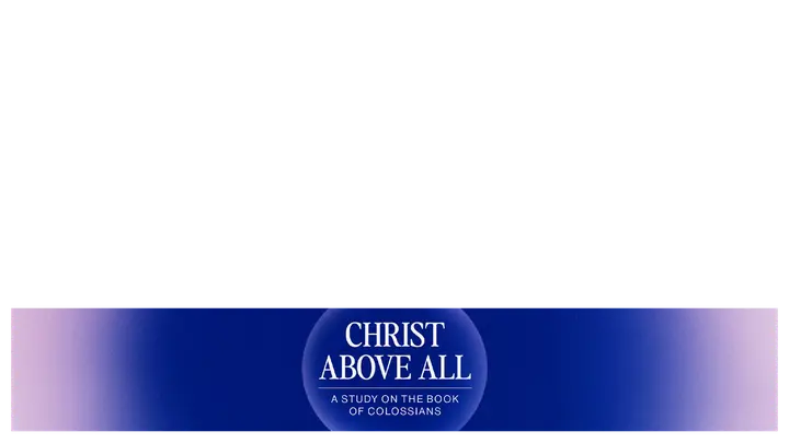 Christ Above All: lower third