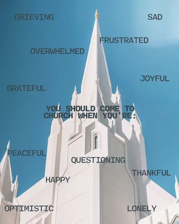 Come to Church When You’re…: social post