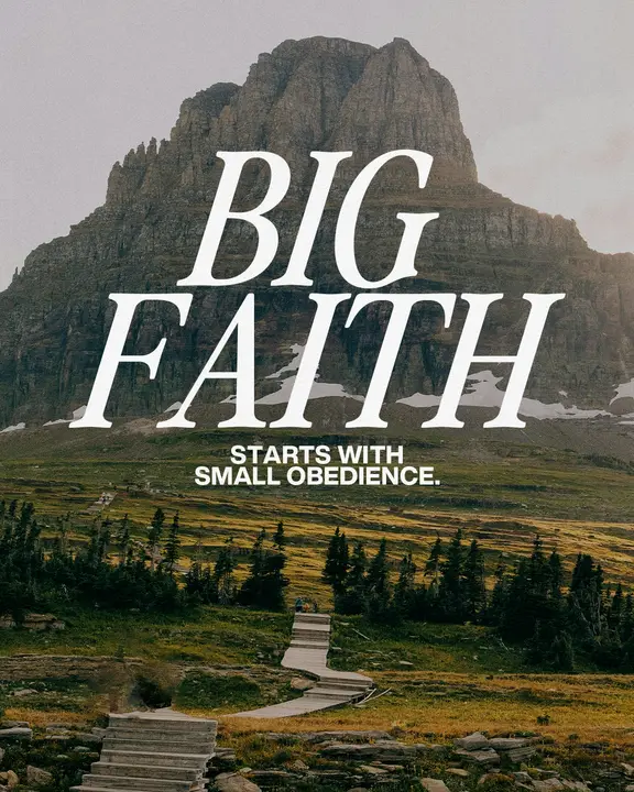 Big Faith: social post