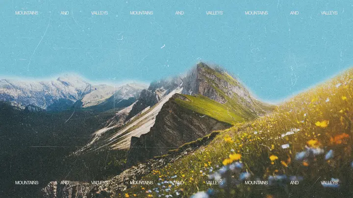 Mountains and Valleys: 4K slide · blank