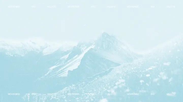 Mountains and Valleys: notes slide