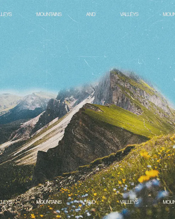 Mountains and Valleys: social post · blank