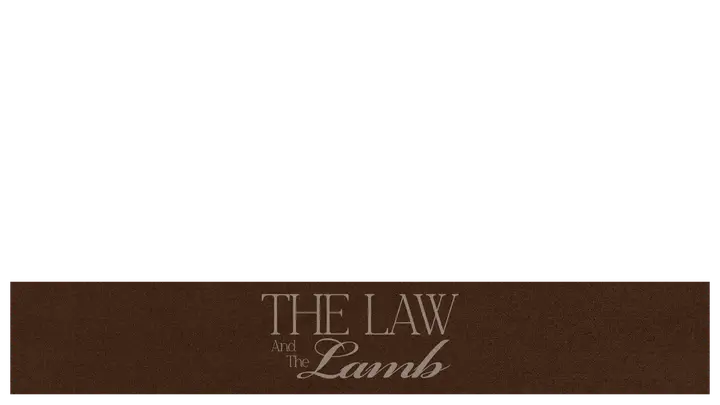 The Law and The Lamb: lower third